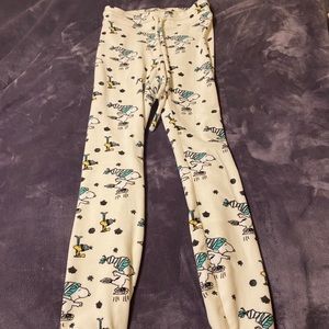 Velvet Snoopy high waisted leggings